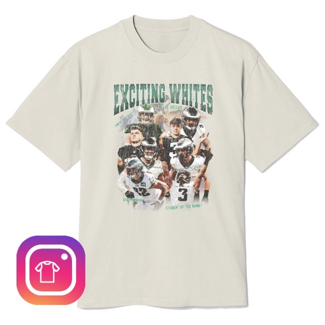 "Exciting Whites" - Reed Blankenship & Cooper Dejean Eagles Tee